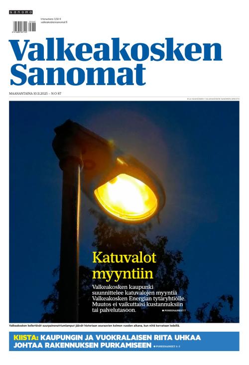 Valkeakosken Sanomat 10.11.2025