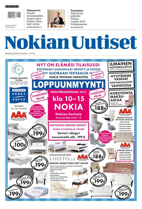 Nokian Uutiset 10.11.2025