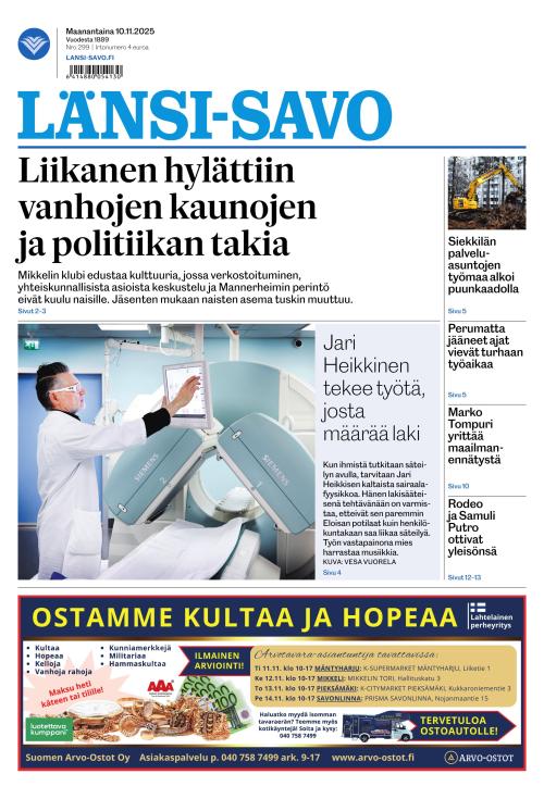 Länsi-Savo 10.11.2025