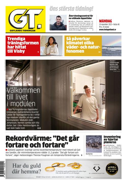 Gotlands Tidningar 10.11.2025