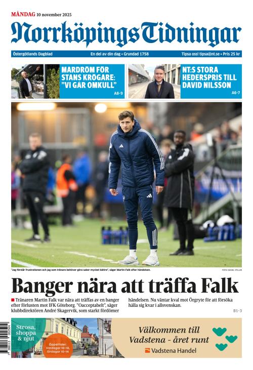 Norrköpings Tidningar 10.11.2025