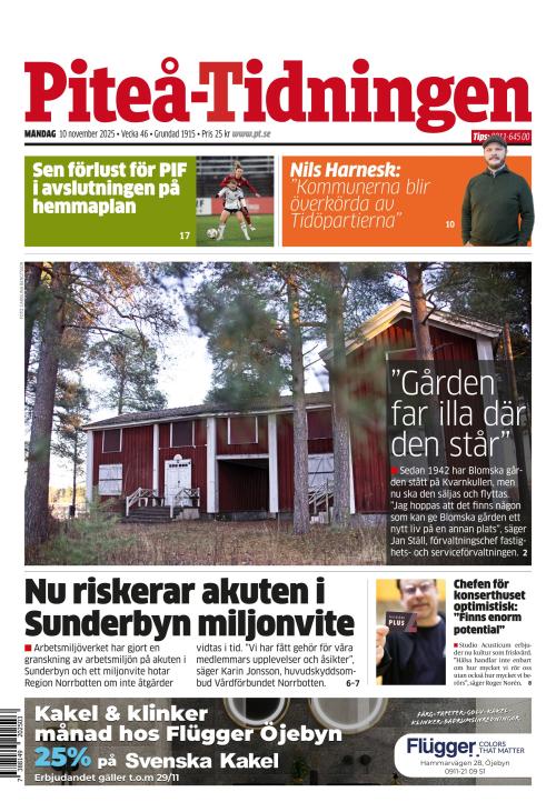 Piteå-Tidningen 10.11.2025