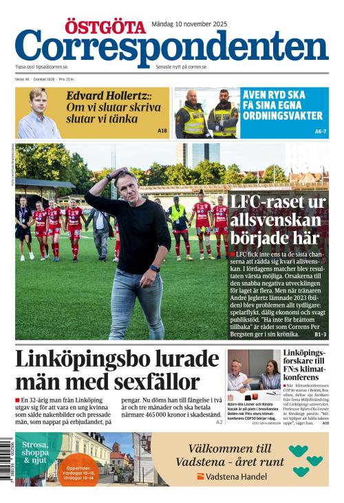 Östgöta Correspondenten 10.11.2025