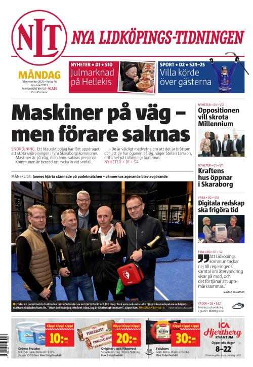 Nya Lidköpings-Tidningen 10.11.2025