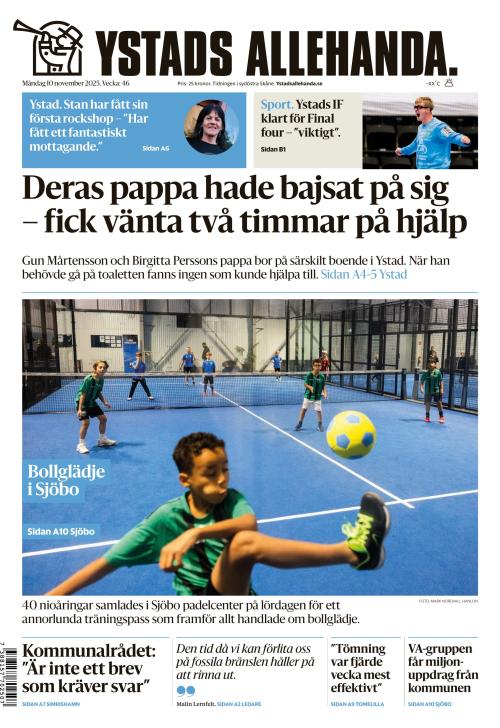 Ystads Allehanda 10.11.2025