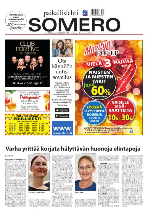 Paikallislehti Somero 11.11.2025