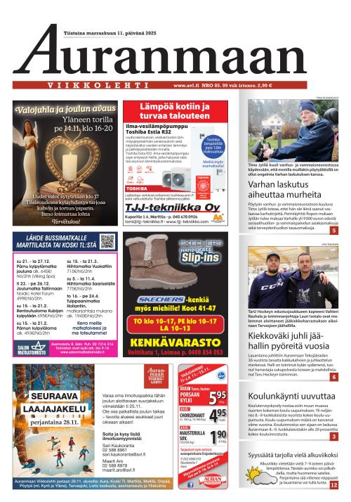 Auranmaan Viikkolehti 11.11.2025