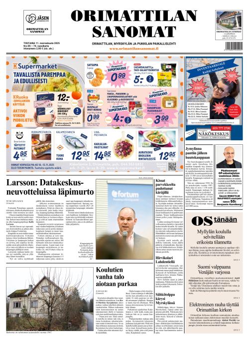 Orimattilan Sanomat 11.11.2025