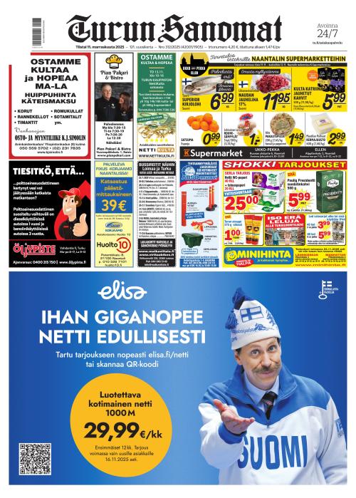 Turun Sanomat 11.11.2025