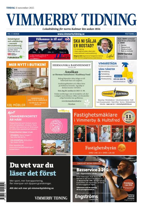 Vimmerby Tidning / Kinda-Posten 11.11.2025