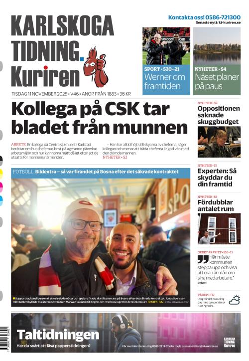 Karlskoga Tidning-Kuriren 11.11.2025