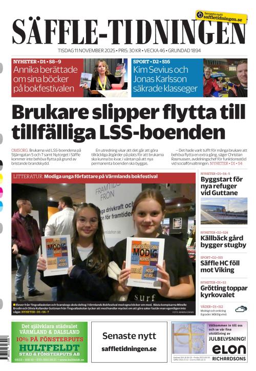 Säffle-Tidningen 11.11.2025