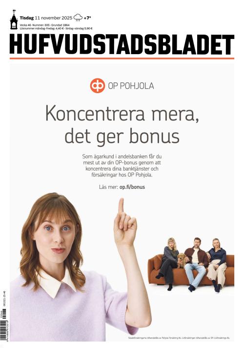 Hufvudstadsbladet 11.11.2025
