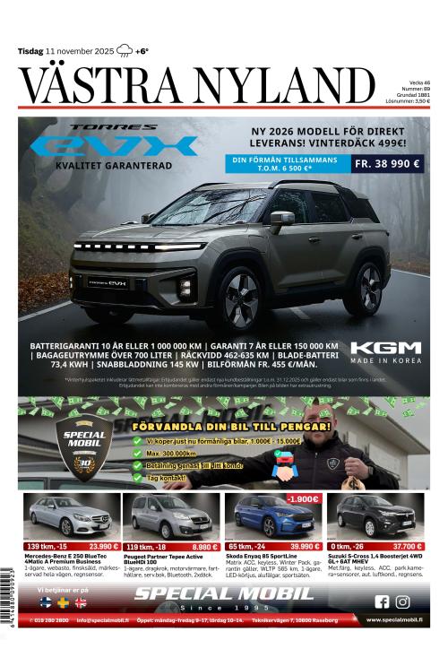 Västra Nyland 11.11.2025