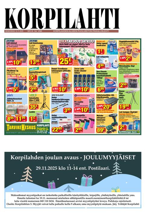 Korpilahti-lehti 12.11.2025