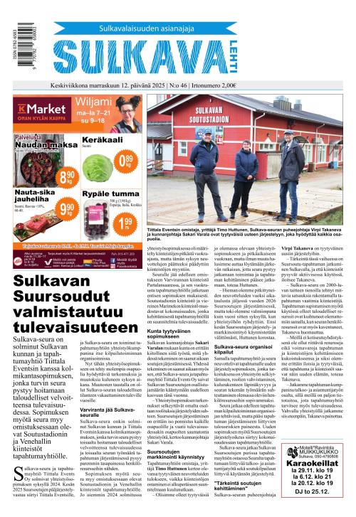 Sulkava-lehti 12.11.2025