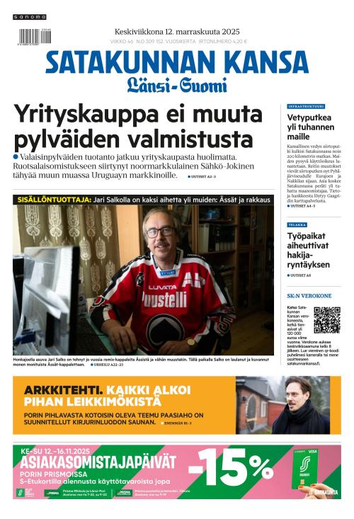 Satakunnan Kansa Länsi-Suomi 12.11.2025