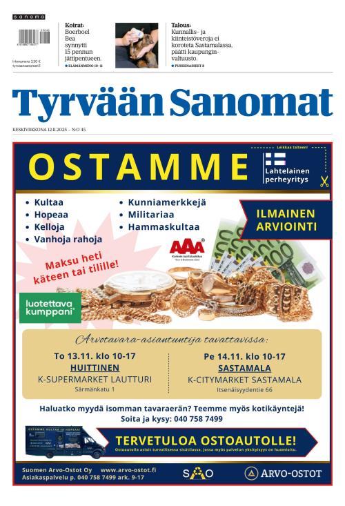 Tyrvään Sanomat 12.11.2025