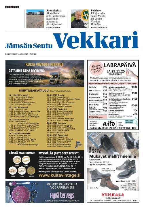 Jämsän Seutu ja Vekkari 12.11.2025