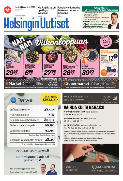 Helsingin Uutiset (Keskinen) 12.11.2025