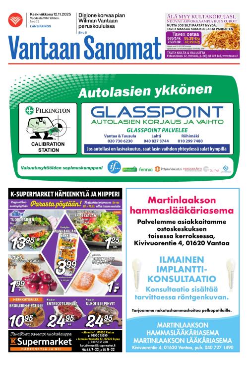 Vantaan Sanomat (Länsi) 12.11.2025