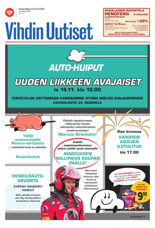 Vihdin uutiset 12.11.2025