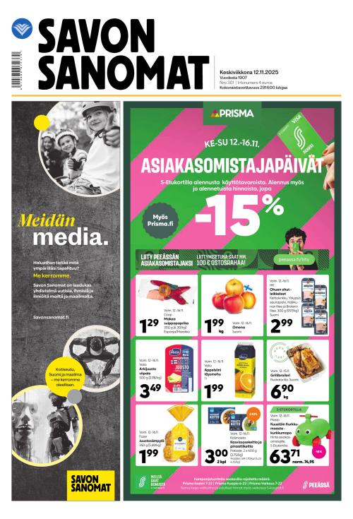 Savon Sanomat 12.11.2025