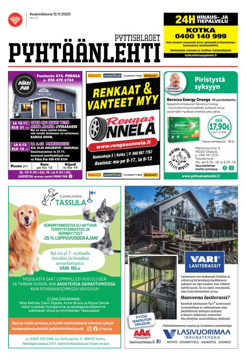 Pyhtäänlehti 12.11.2025