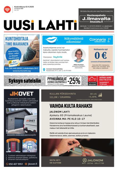 Uusi Lahti 12.11.2025