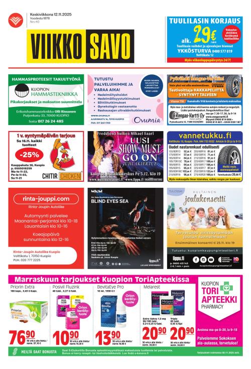 Viikkosavo 12.11.2025