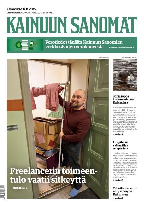 Kainuun Sanomat 12.11.2025