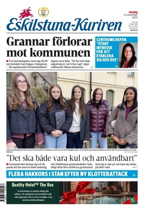 Eskilstuna-Kuriren 12.11.2025
