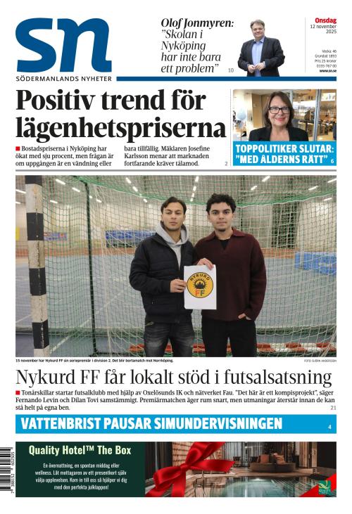 Södermanlands Nyheter 12.11.2025