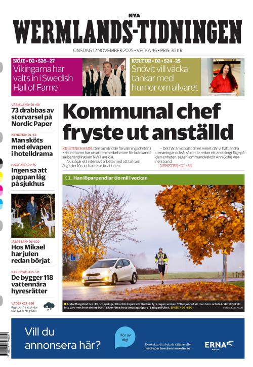 Nya Wermlands-Tidningen 12.11.2025