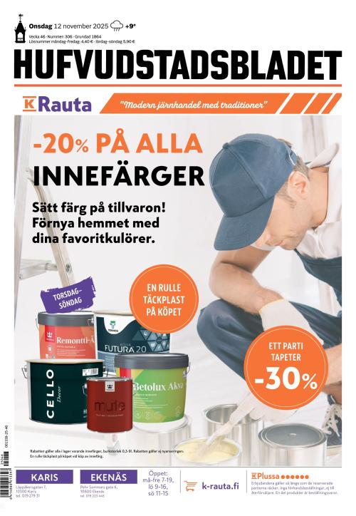 Hufvudstadsbladet 12.11.2025