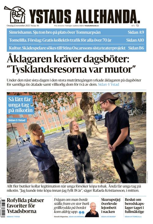 Ystads Allehanda 12.11.2025