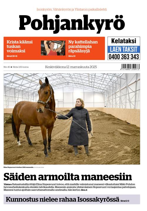 Pohjankyrö-lehti 12.11.2025