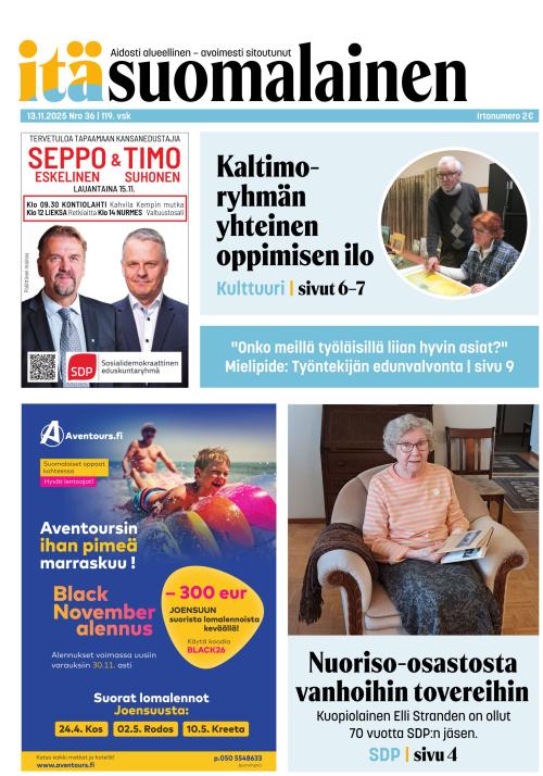 Itäsuomalainen 13.11.2025