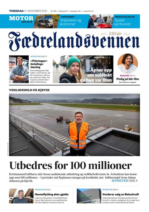 Fædrelandsvennen (NO) 13.11.2025