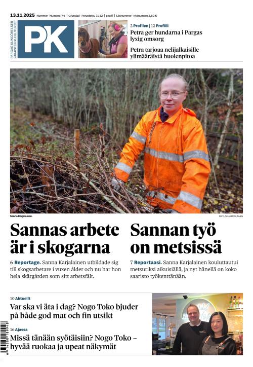 Paraisten kuulutukset 13.11.2025