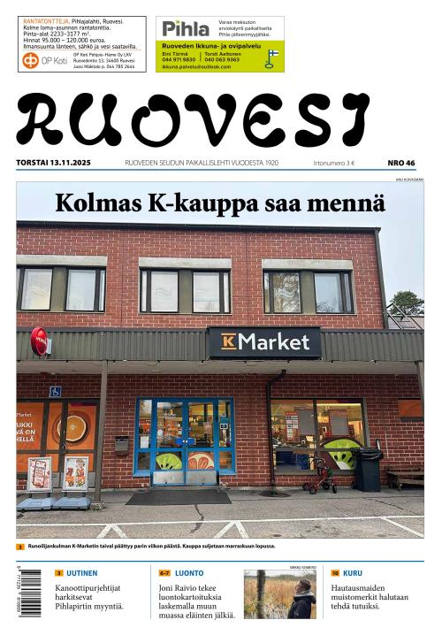 Ruovesi-lehti 13.11.2025