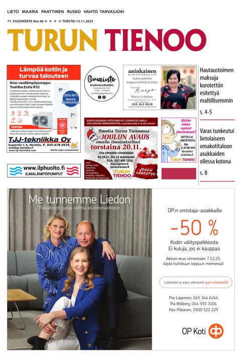 Turun Tienoo 13.11.2025