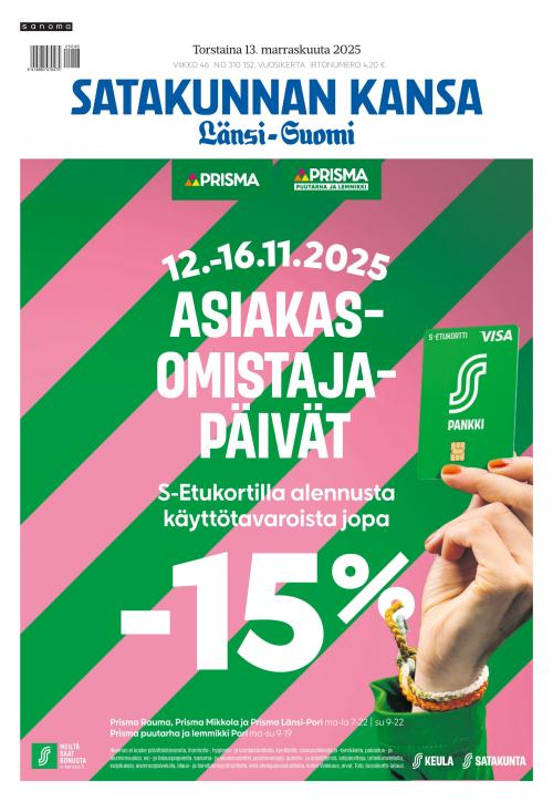 Satakunnan Kansa Länsi-Suomi 13.11.2025