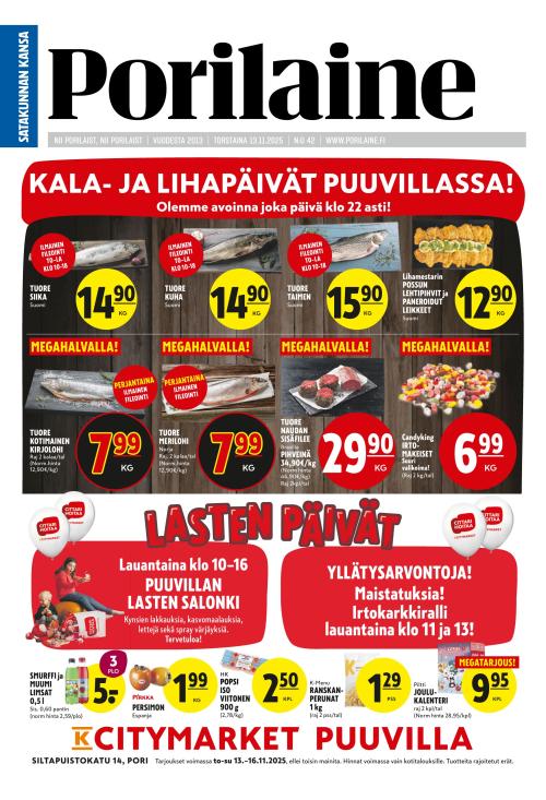 Porilaine 13.11.2025