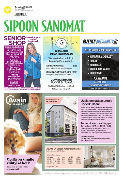 Sipoon Sanomat 13.11.2025