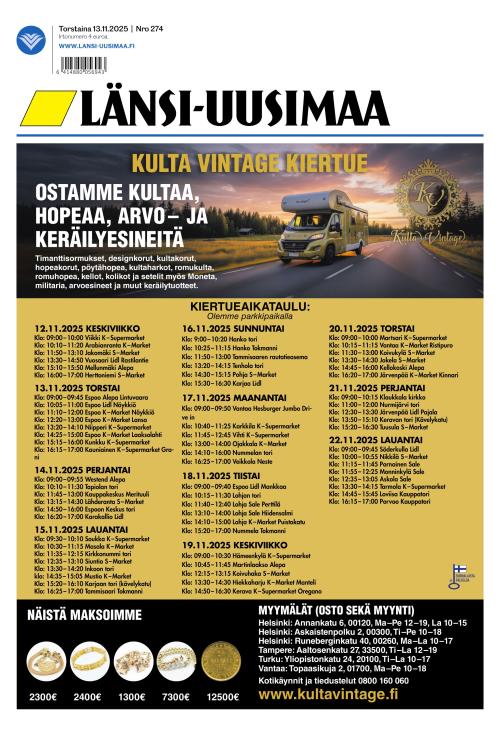 Länsi-Uusimaa 13.11.2025