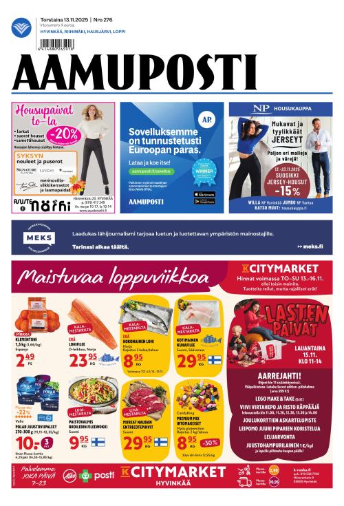 Aamuposti 13.11.2025