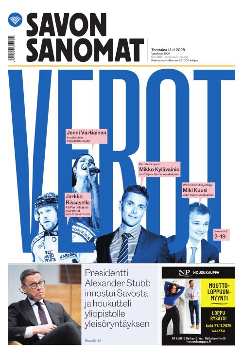 Savon Sanomat 13.11.2025