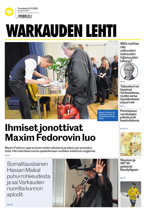 Warkauden Lehti 13.11.2025