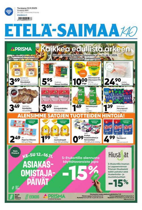 Etelä-Saimaa 13.11.2025